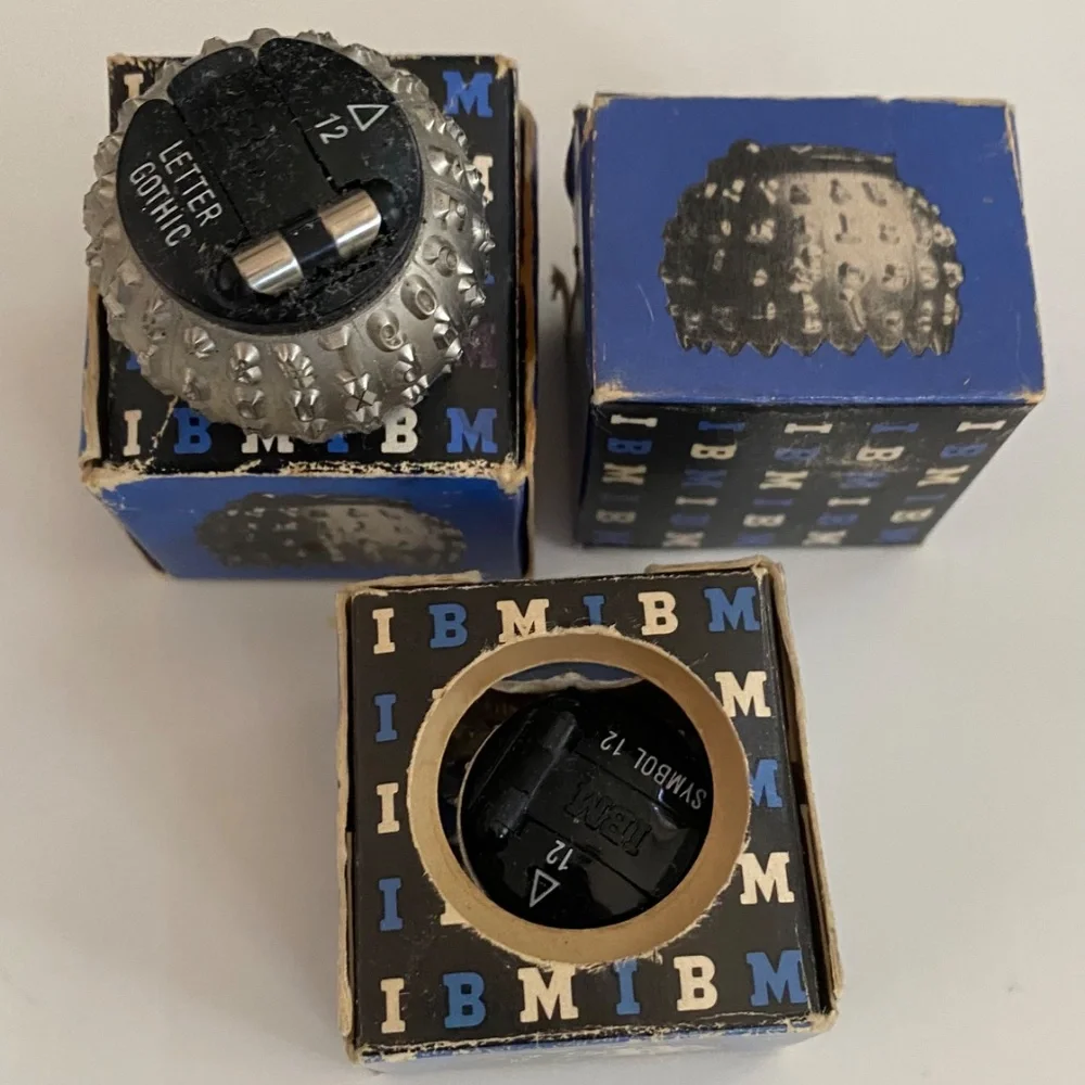 Vintage IBM Typewriter Font Balls & Roytype Dry lift tape- Journalists Writers - Picture 4 of 7